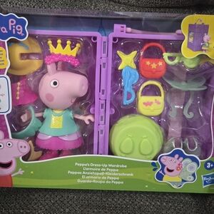 Peppa Pig Kids Dress-Up Wardrobe Playset - Pink & Purple